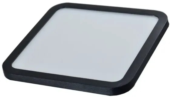 Bodové svetlo Slim 22 Square 3000K Ip44 čierne do sadrokartonu