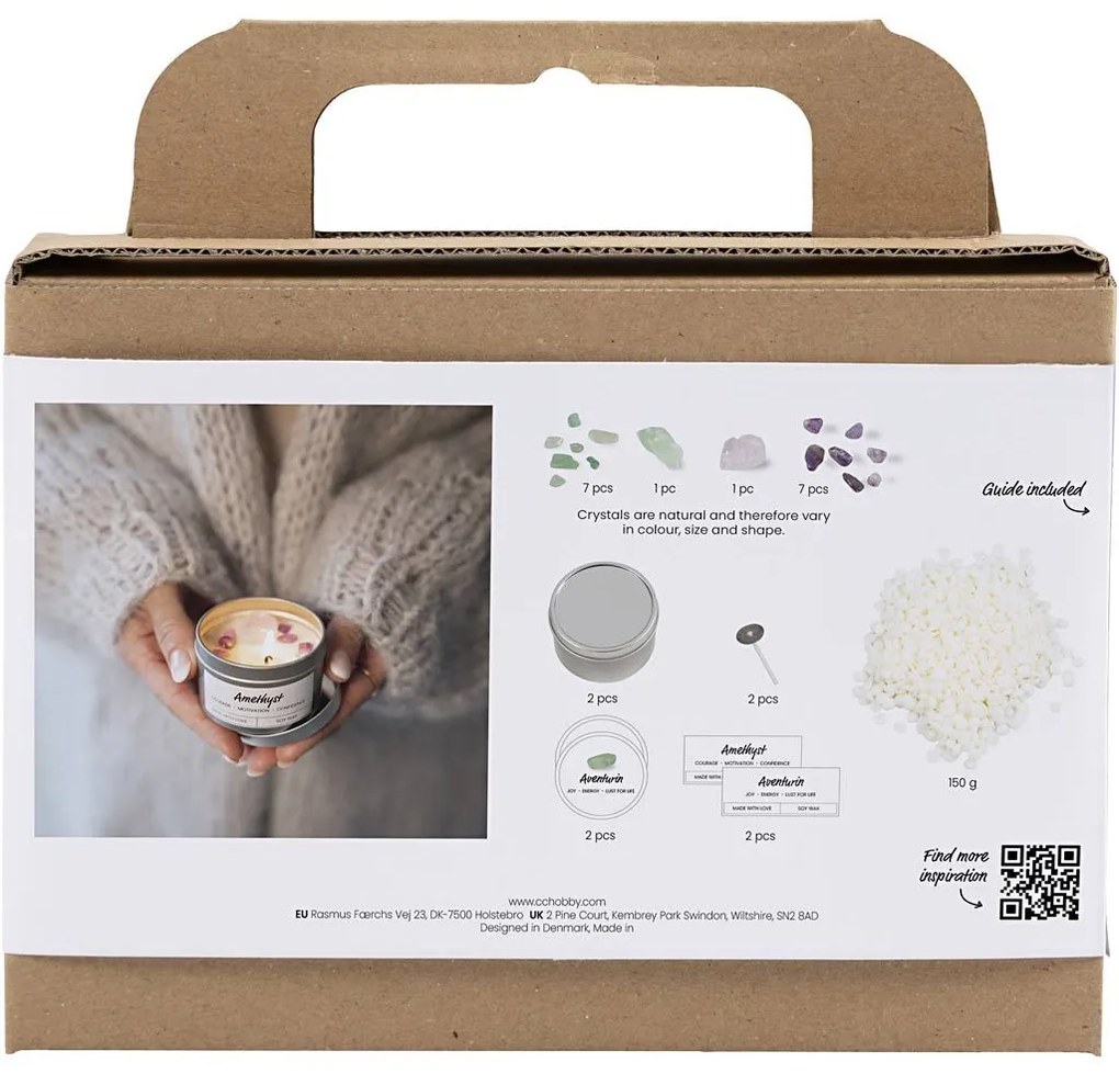 Kreatívna sada Mini Craft Kit Candle Making Crystals