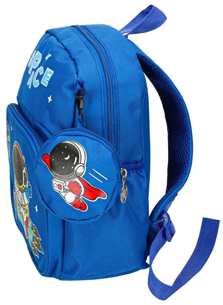 KIK Vesmírny detský batoh pre predškolákov 3+ – ľahký modrý astronaut, 7 l