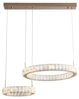 Zuma Line MD3713-2-3GT - LED luster na lanku GIRONA LED/36W/230V ružové zlato