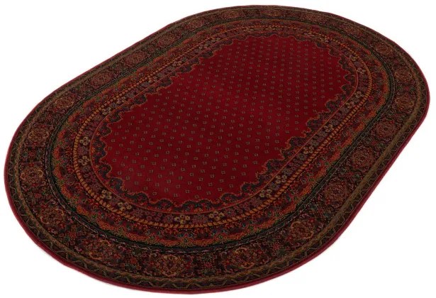 Koberec Dywilan Polonia Baron burgundský 2 ovál