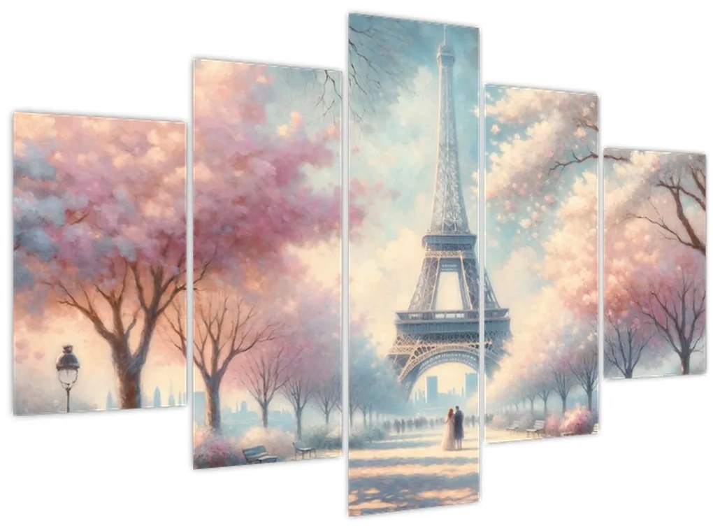 Obraz – Jar v Paríži (150x105 cm)