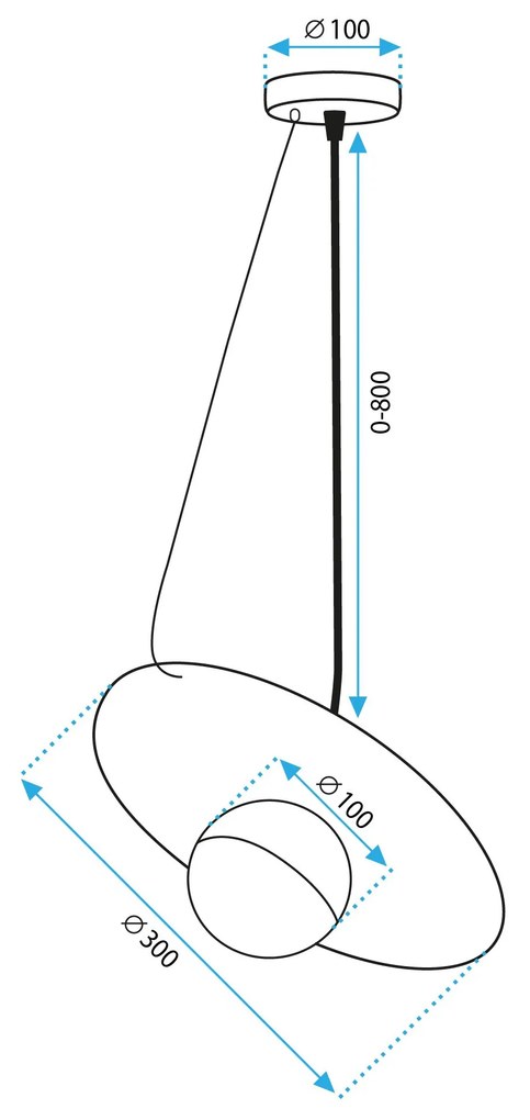 Toolight, stropné svietidlo 1xG9 APP1418-CP, ružové zlato-čierna, OSW-02465