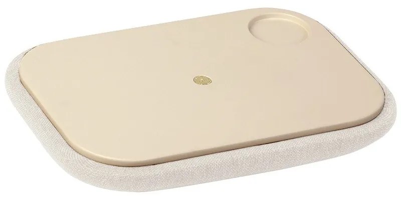 Stolička v bielo-prírodnej farbe Paff Low – UMAGE