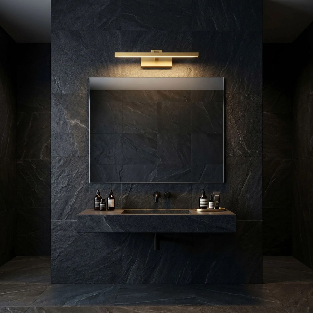 Toolight APP1863-1W, kúpeľňové LED svietidlo, 400 mm, brúsená oceľ, OSW-66016