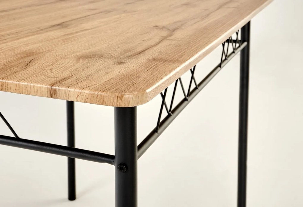 Jídelní set Faust dub přírodní/černý