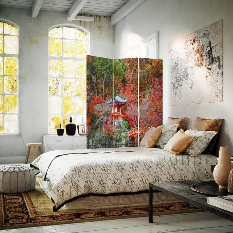 Gario Paraván Japonský štýl záhrady Rozmery: 145 x 170 cm, Prevedenie: Klasický paraván