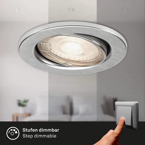 Briloner 7149-039-SADA 3xLED Stmievateľné kúpeľňové svietidlo 1xGU10/5W/230V IP23