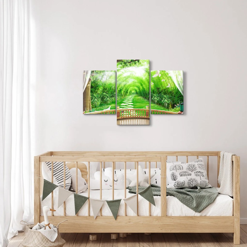 Obraz - Výhľad na tropickú záhradu (90x60 cm)