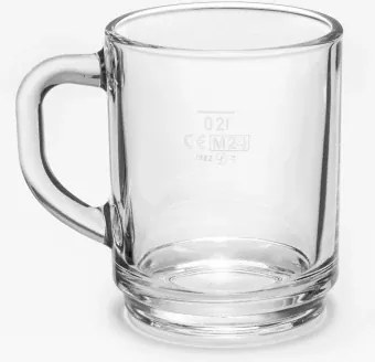 Sklenený hrnček Denver, 200 ml%
