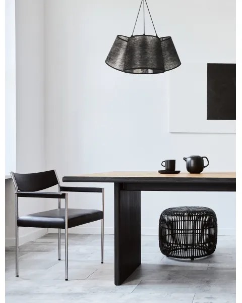 Duolla - Luster na lanku ROSSA 3xE27/40W/230V čierna