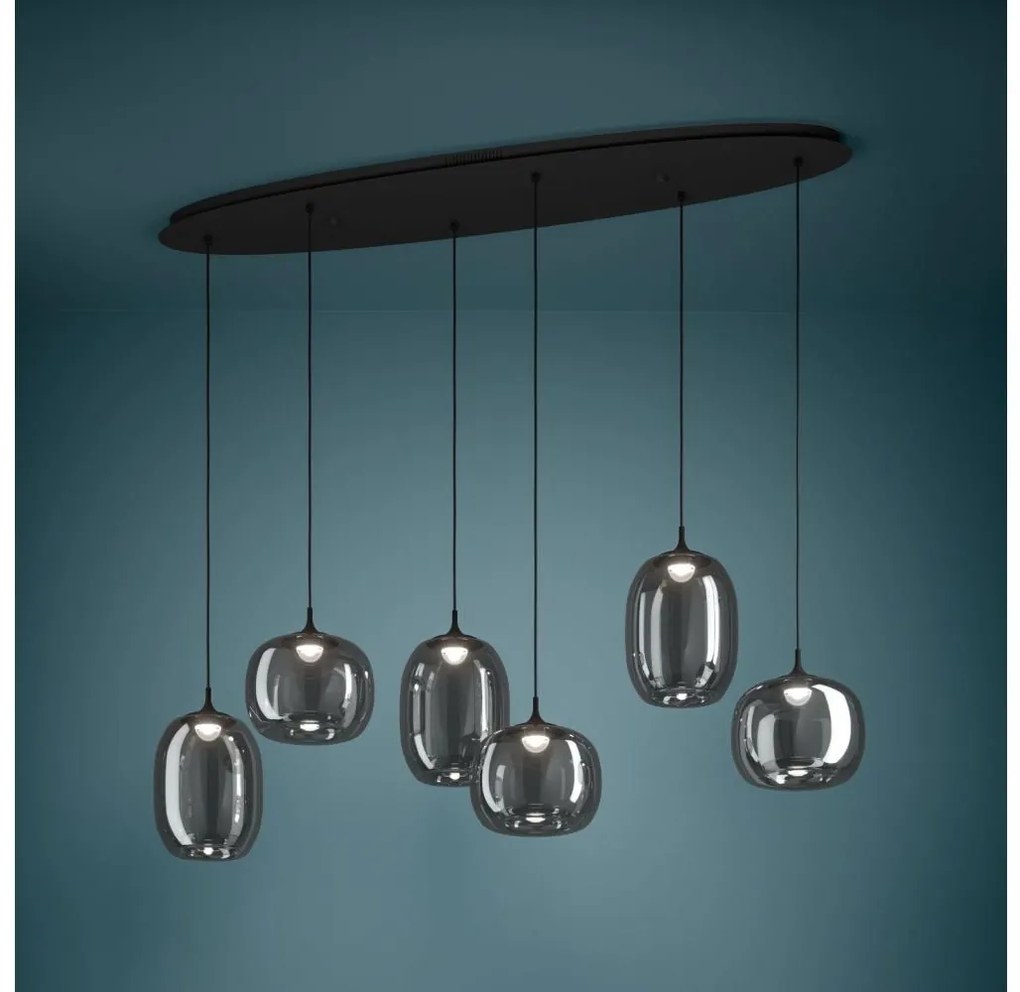 Eglo 390415 - LED Stmievateľný luster na lanku LARVA 6xLED/3,7W/230V 2700-6500K+DO