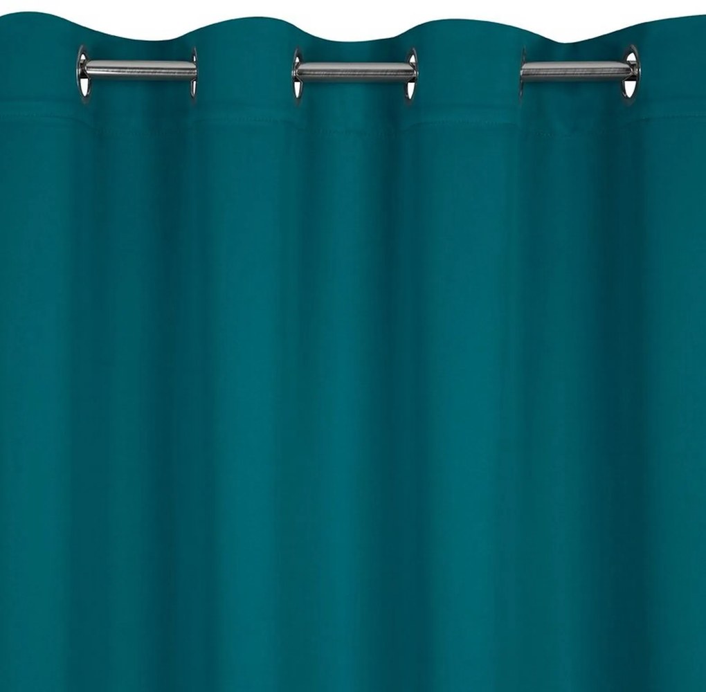 KRÁTKY ZATEMŇOVACÍ ZÁVES NA KRÚŽKOCH LOGAN 140X175 CM MODRÁ