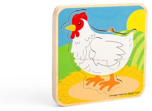 Bigjigs Toys Puzzle Životný cyklus sliepky