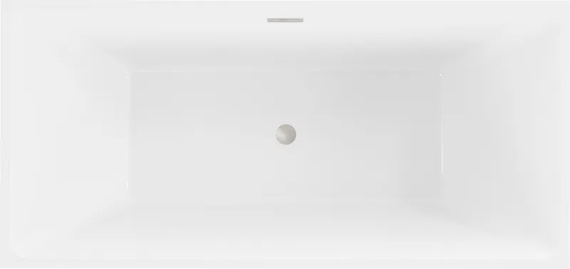 Mexen Nita, voľne stojaca vaňa 170 x 80 cm, biela, brúsená oceľ prepad, 52091708000-97