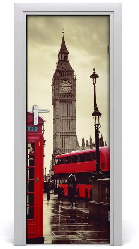 Fototapeta samolepiace na dvere Elizabeth Tower Londýn 95x205 cm