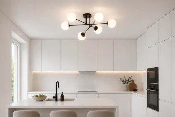 BRILAGI - Prisadený luster MILO 6xE27/60W/230V čierna