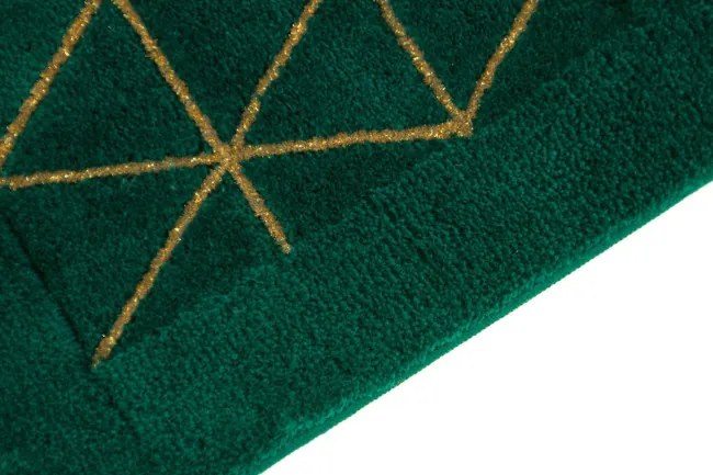 Kúpelňový koberček Jarpol Agadir Lurex 13 zelený / zlatý