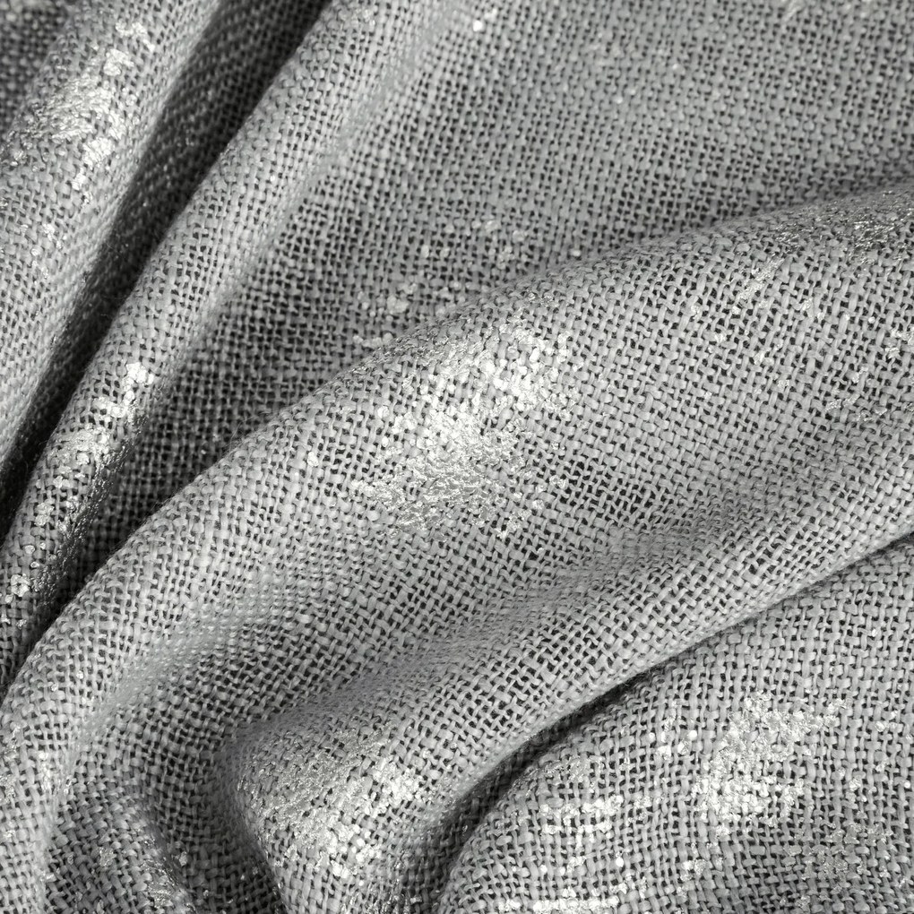 ZÁVES NA KRÚŽKOCH SOLANA 140X250 CM STRIEBORNÁ