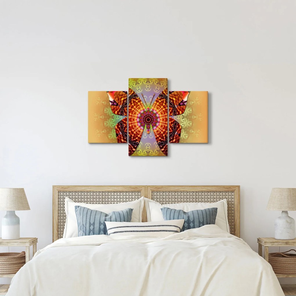 Obraz - Etno motýľ (90x60 cm)