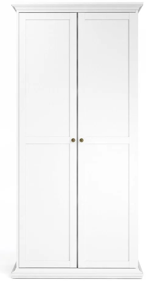 Biela šatníková skriňa 96x201 cm Paris – Tvilum