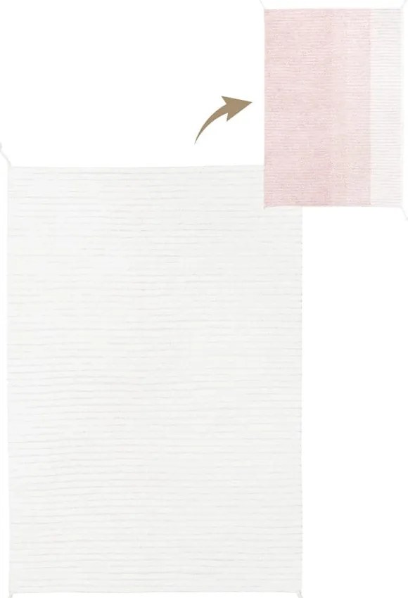 Svetloružový bavlnený koberec 120x160 cm Gelato Pink – Lorena Canals