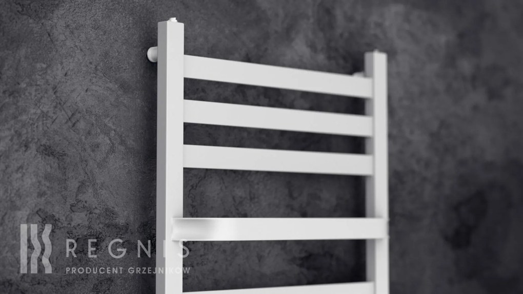 Regnis LOX DUO, vykurovacie teleso 530x1480mm, 712W, strieborná, LOXDUO1500/540/D500/SILVER