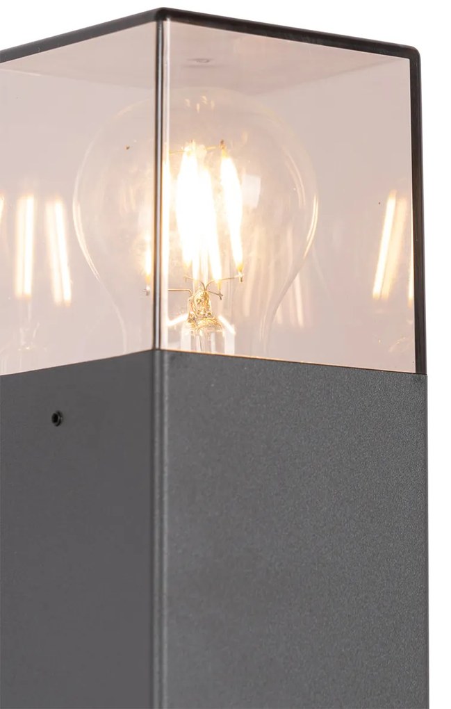 Moderná vonkajšia stojaca lampa 70 cm tmavosivá IP44 - Denmark