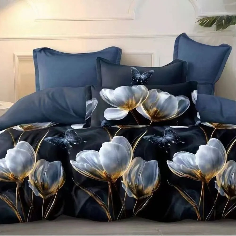 Posteľné obliečky Homa EDIT DARK 7-dielna sada 140x200 cm