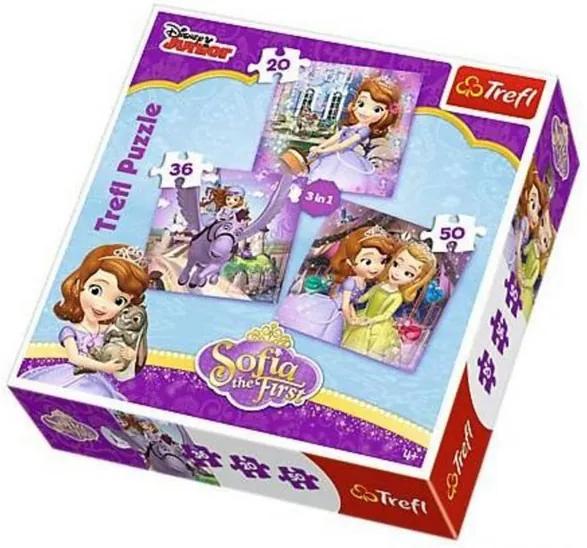 Trefl Puzzle Princezná Sofia Prvá 3v1