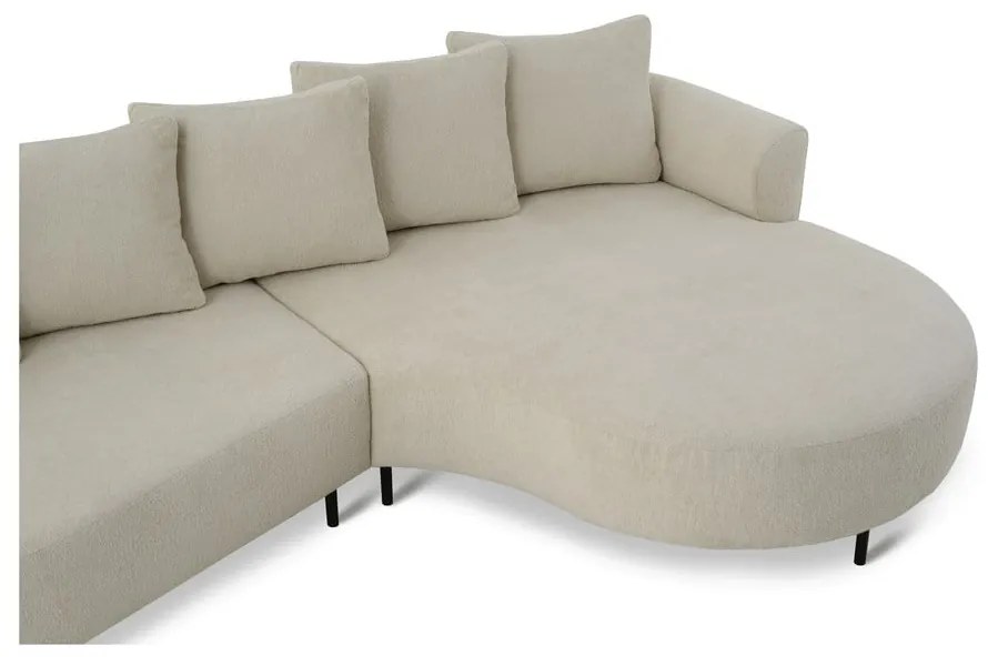 Béžová rohová pohovka (pravý roh) Vitoria – Scandic