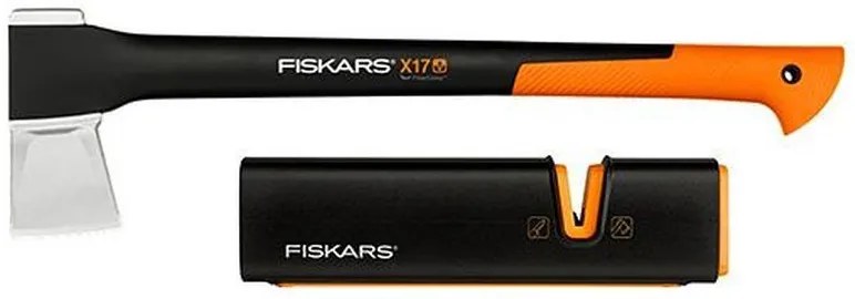 Fiskars Set sekera štiepacia X17 + ostřič Xsharp™ 1020182