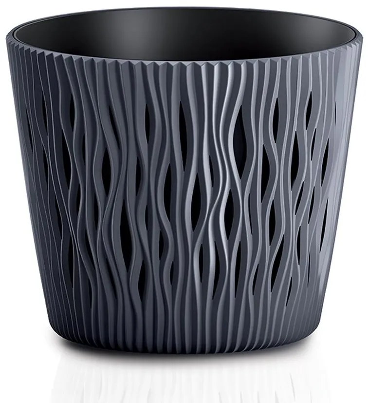 Pot SANDY Round Antracit