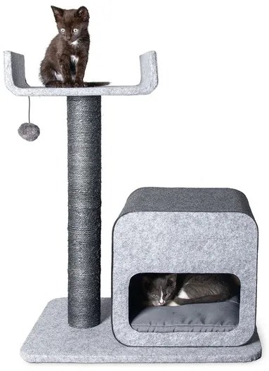 Karlie Škrabadlo pre mačky, sivé (Flavie, 60 x 40 x 77 cm)  (100335725)