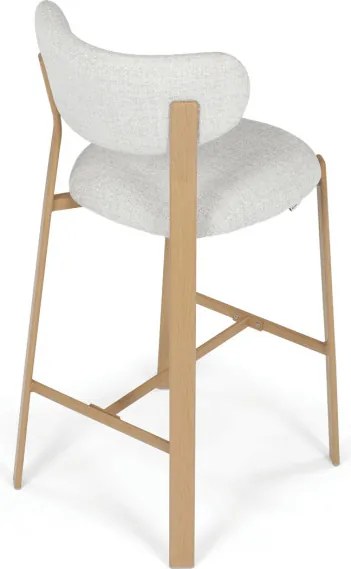 Barová stolička biela AUB-L3125 OAK