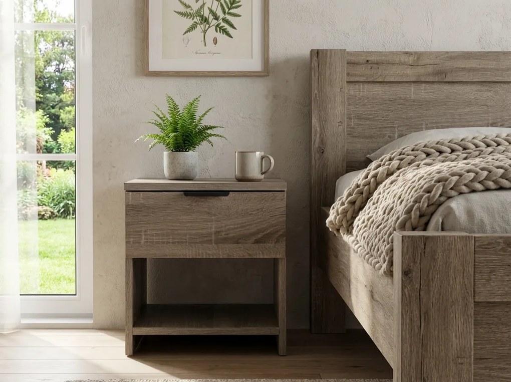 Nočné stolíky HAVANA (2 ks), dub hľuzovka