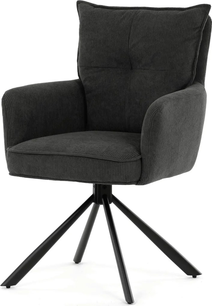 Jedálenská stolička látka/kov HC-X1128 Farba: Sivá