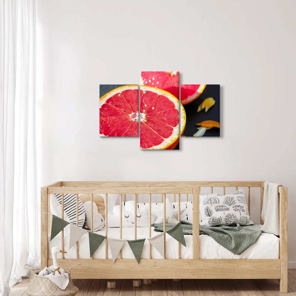 Obraz rozkrojených grapefruitov (90x60 cm)