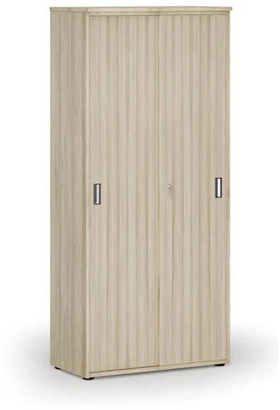 Skriňa so zasúvacími dverami PRIMO WOOD, 1781 x 800 x 420 mm, dub prírodný