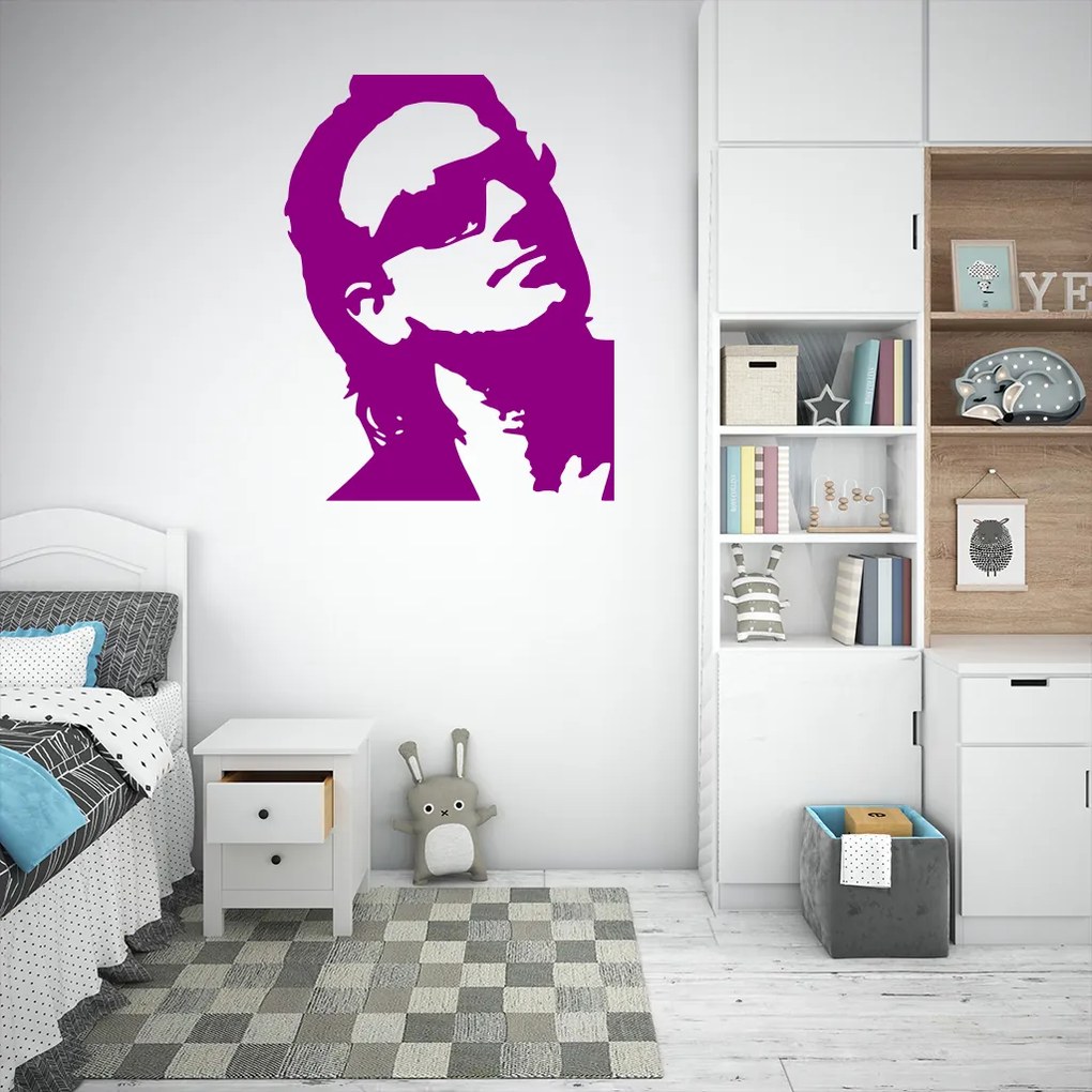 Veselá Stena Samolepka na stenu na stenu Bono Vox (U2) Farba: čierna