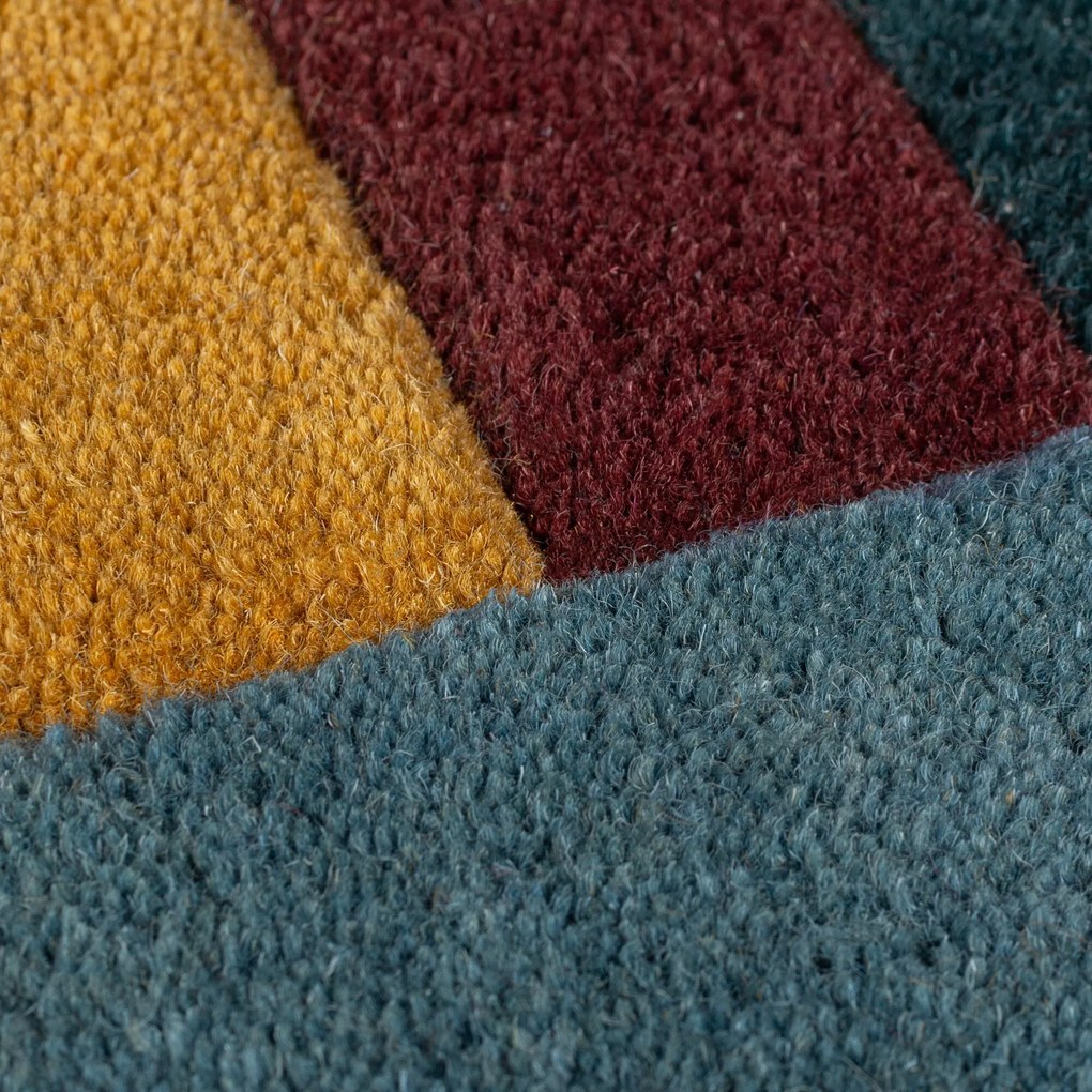 Flair Rugs, Ručne všívaný kusový koberec Abstract Shuffle Shaped Multi, 200x290, viacfarebná, chodba / predsieň