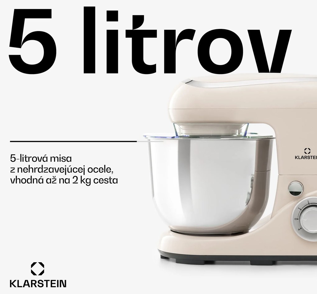 Klarstein Bella Pico 2G, kuchynský robot, 1300 W, 1,7 PS, 6 stupňov, 5 l