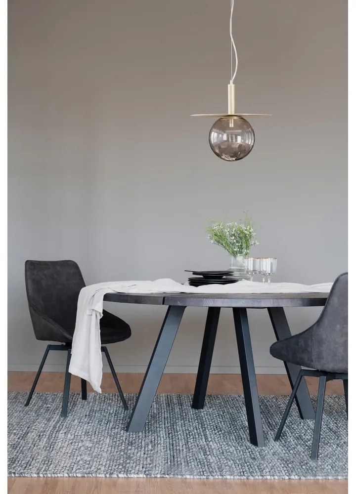 Sivá otočná stolička Alison - Rowico