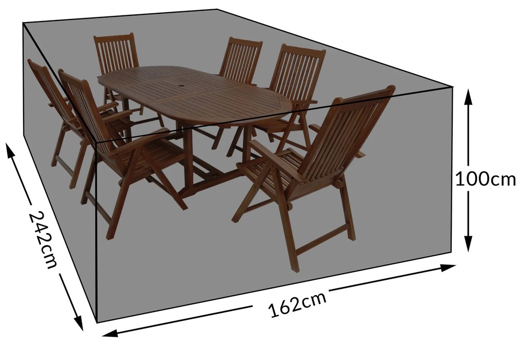 InternetovaZahrada Ochranný kryt na zostavy 242x162x100cm - zelený