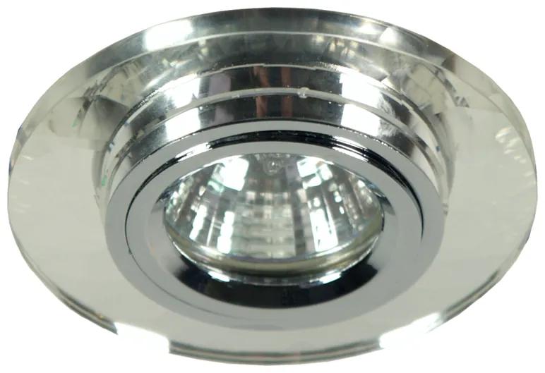 CLX Stropné moderné podhľadové osvetlenie TRION, 1xMR16, 50W, 9cm, okrúhle, číre