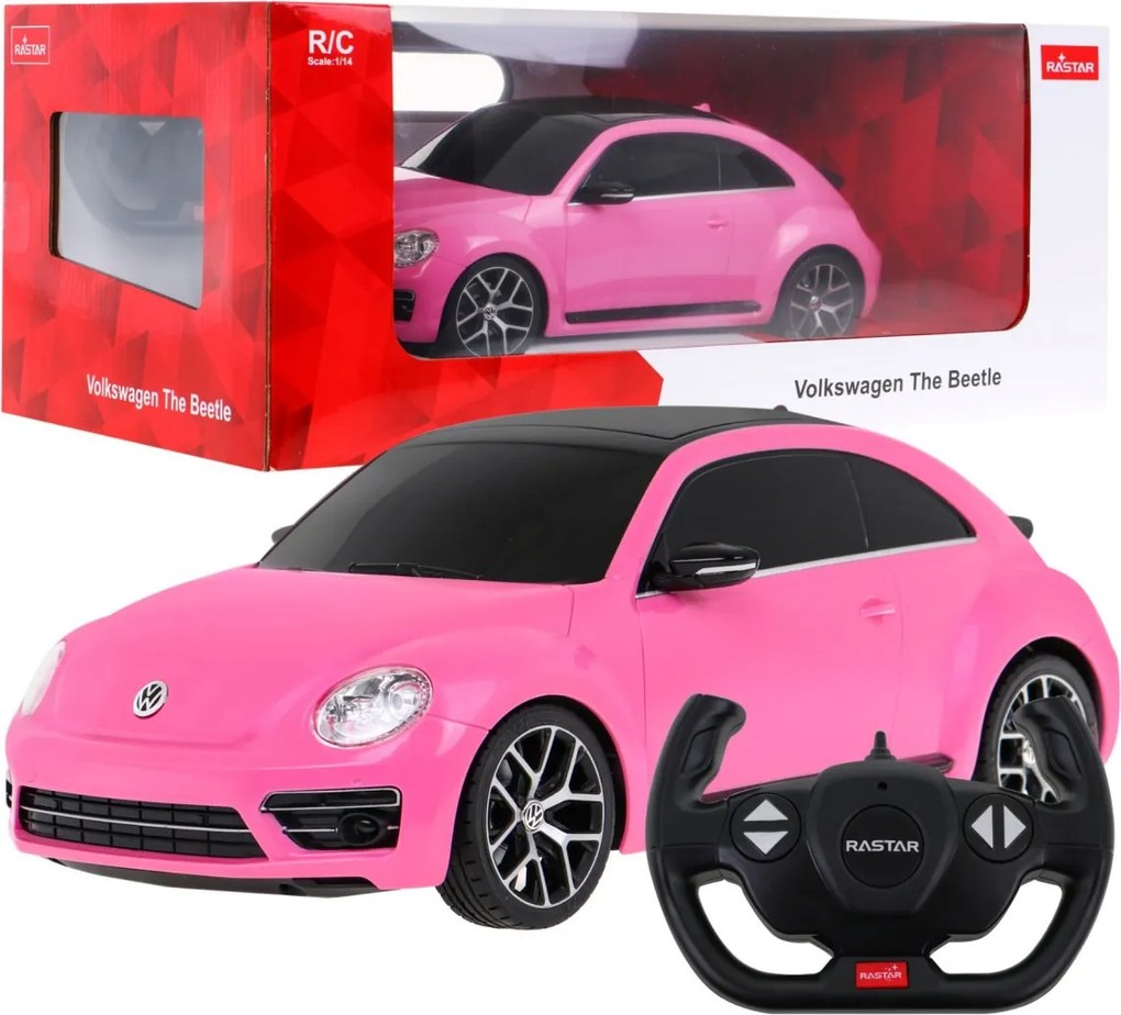 R/C Volkswagen Beetle 1:14 RASTAR Ružový