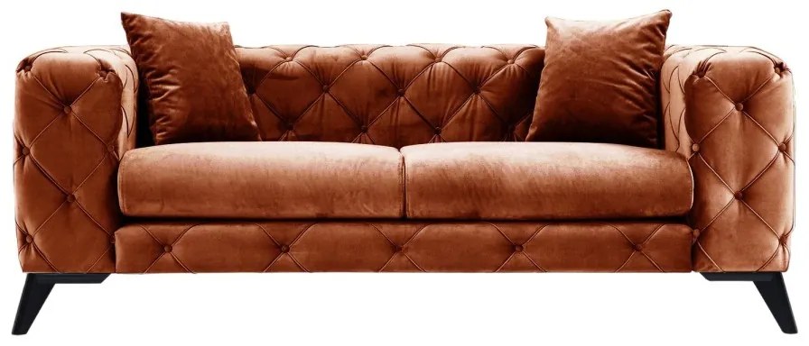 Dvoumístná pohovka Como 197 cm oranžová