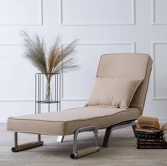 Kreslo pohovka rozkladacia PRATO bežová - vintino.sk