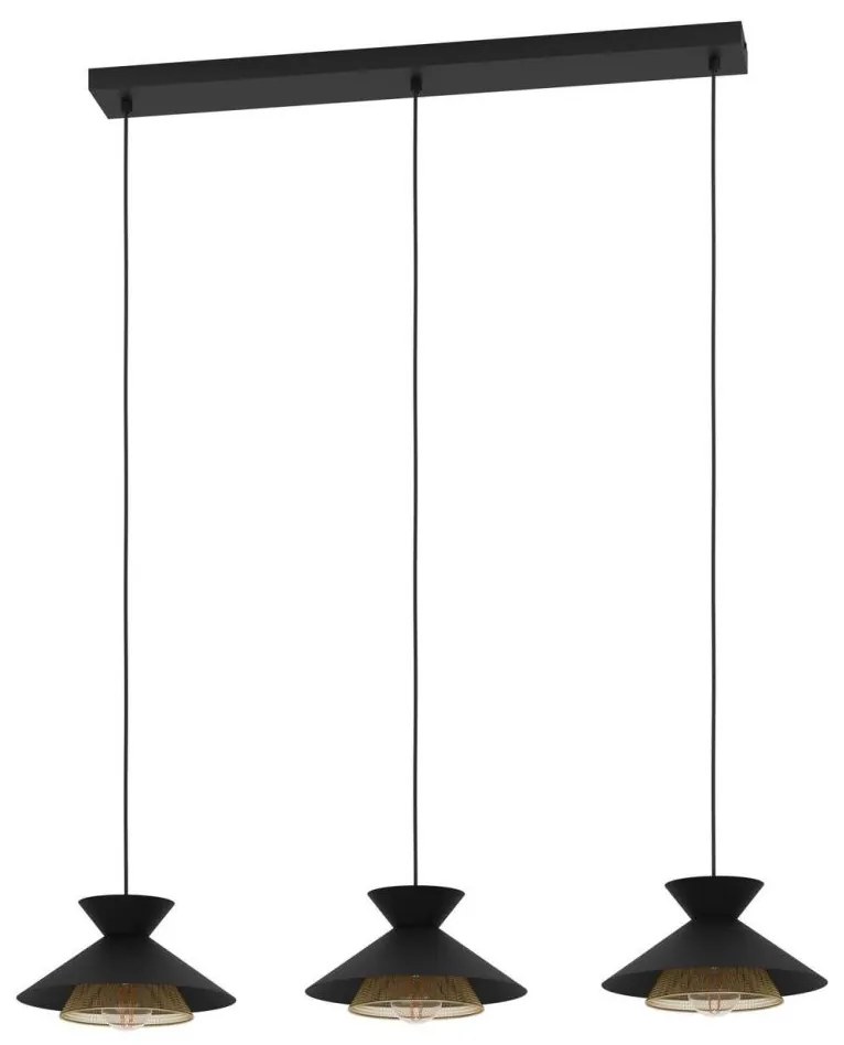Eglo 43886 - Luster na lanku GRIZEDALE 3xE27/40W/230V