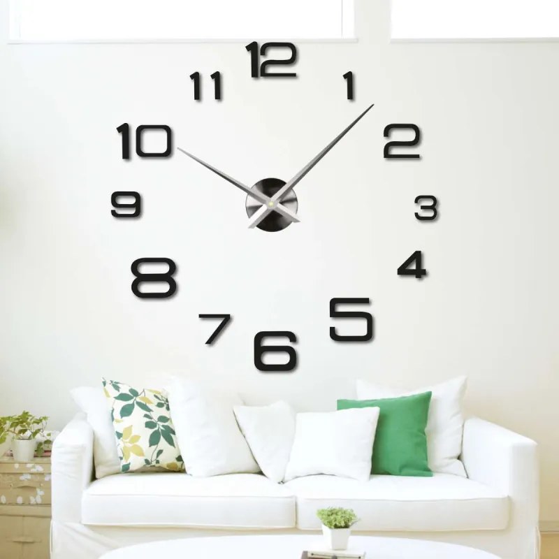 Nalepovacie hodiny na stenu – moderné hodiny DIY I SENTOP 12S032